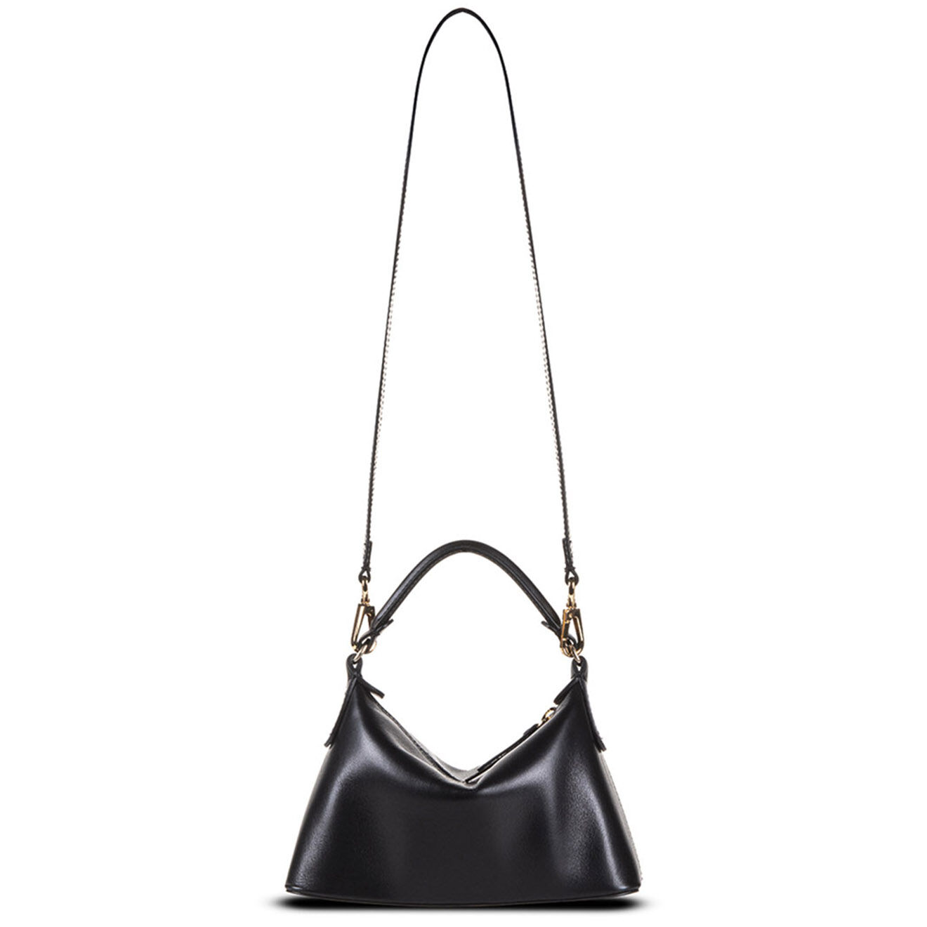 Leonie Hanne x Liu-Jo Sac à main en Cuir Mini Hobo Leonie Hanne X Liu Jo noir - 13x19x7.5 cm
