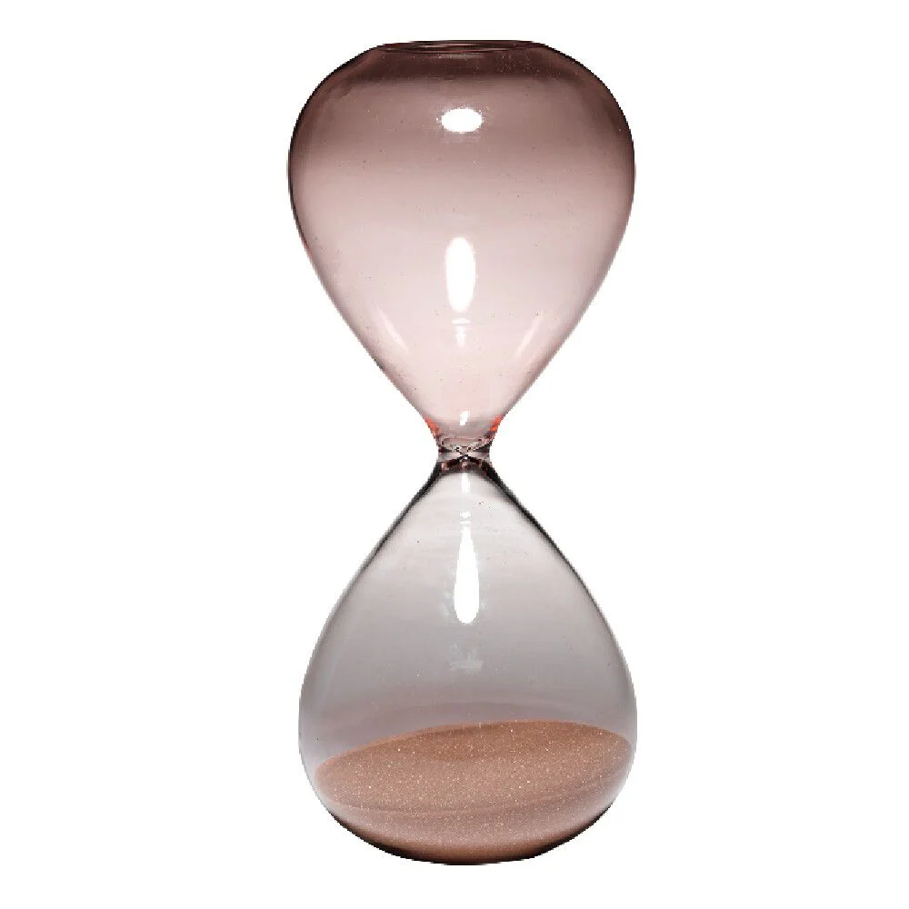 Sablier en verre irisé H.25 cm