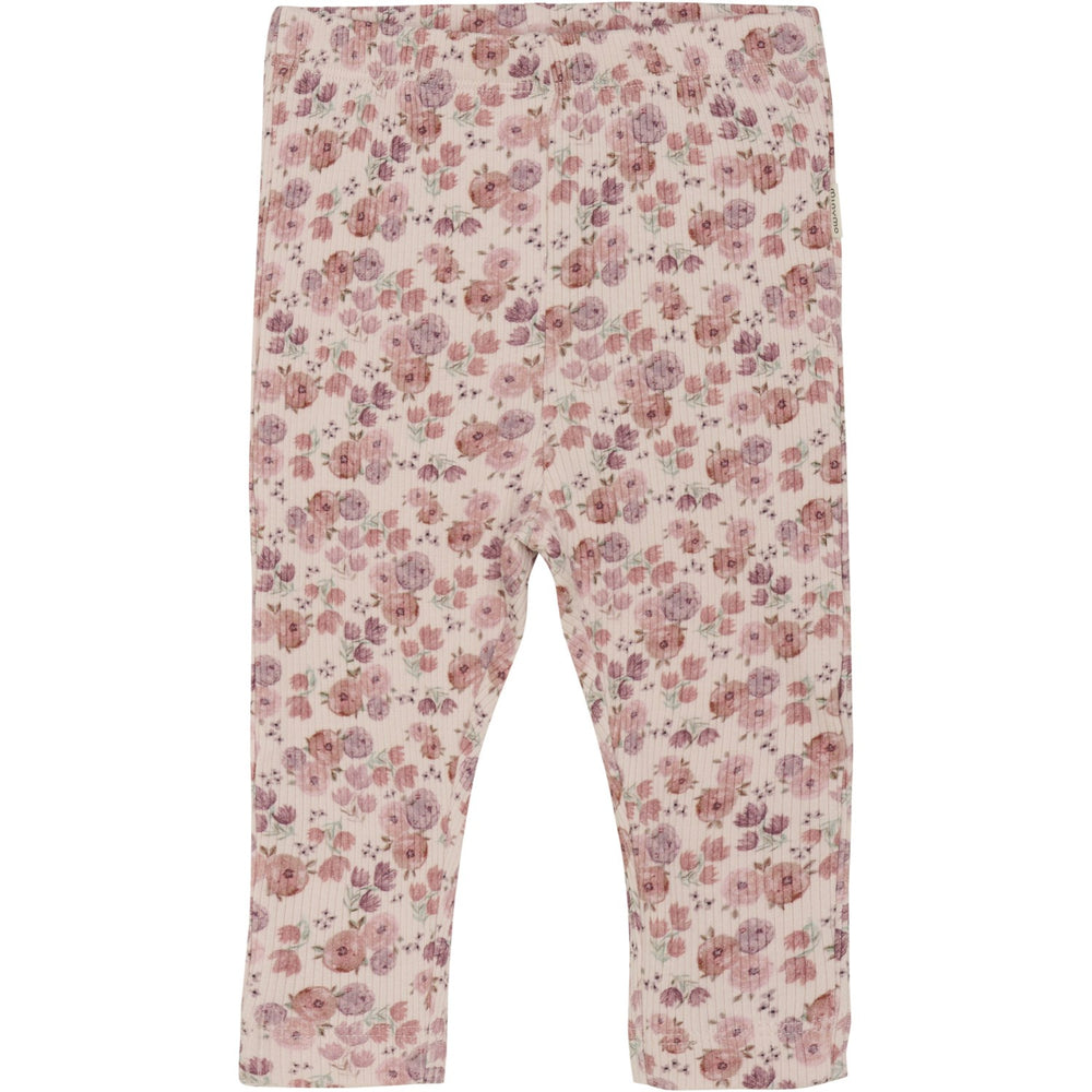 Køb Minymo Peach Whip Leggings AOP Rib