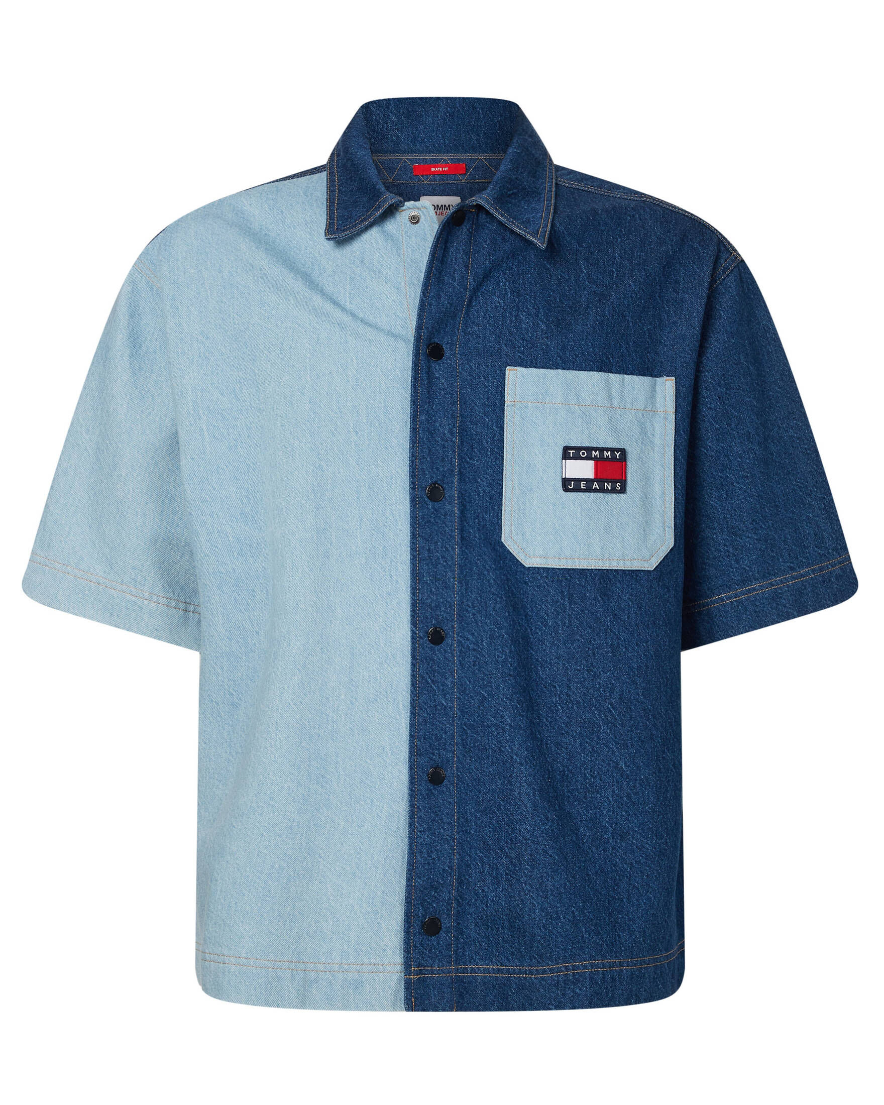 Tommy Jeans| Herren Hemd TJM 2 TONE DENIM SS SKATE SHIRT