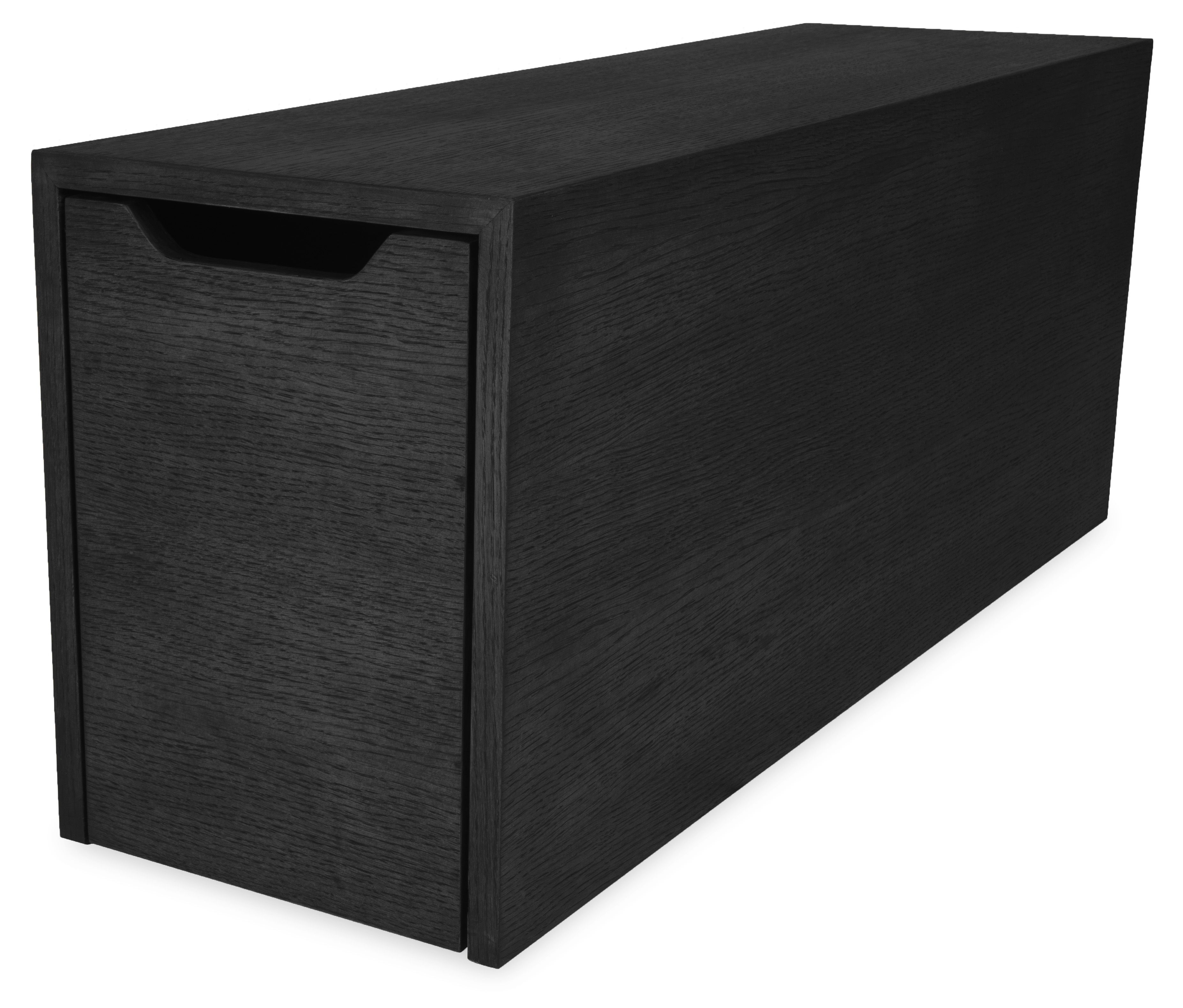 Bijzettafel zwart met lade Felix