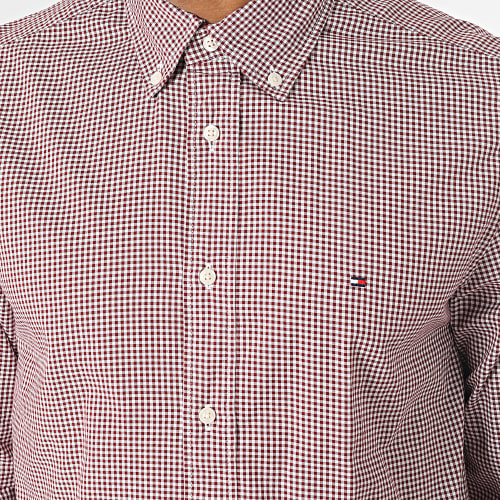 Chemise Manches Longues A Carreaux Soft Flex Gingham 2837 Rouge