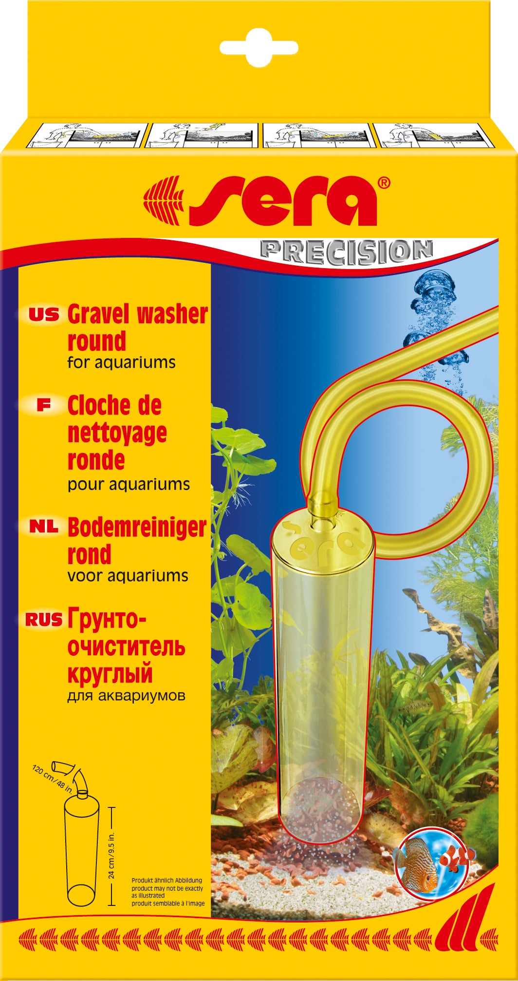 Sera aquarium bodemreiniger Precision rond