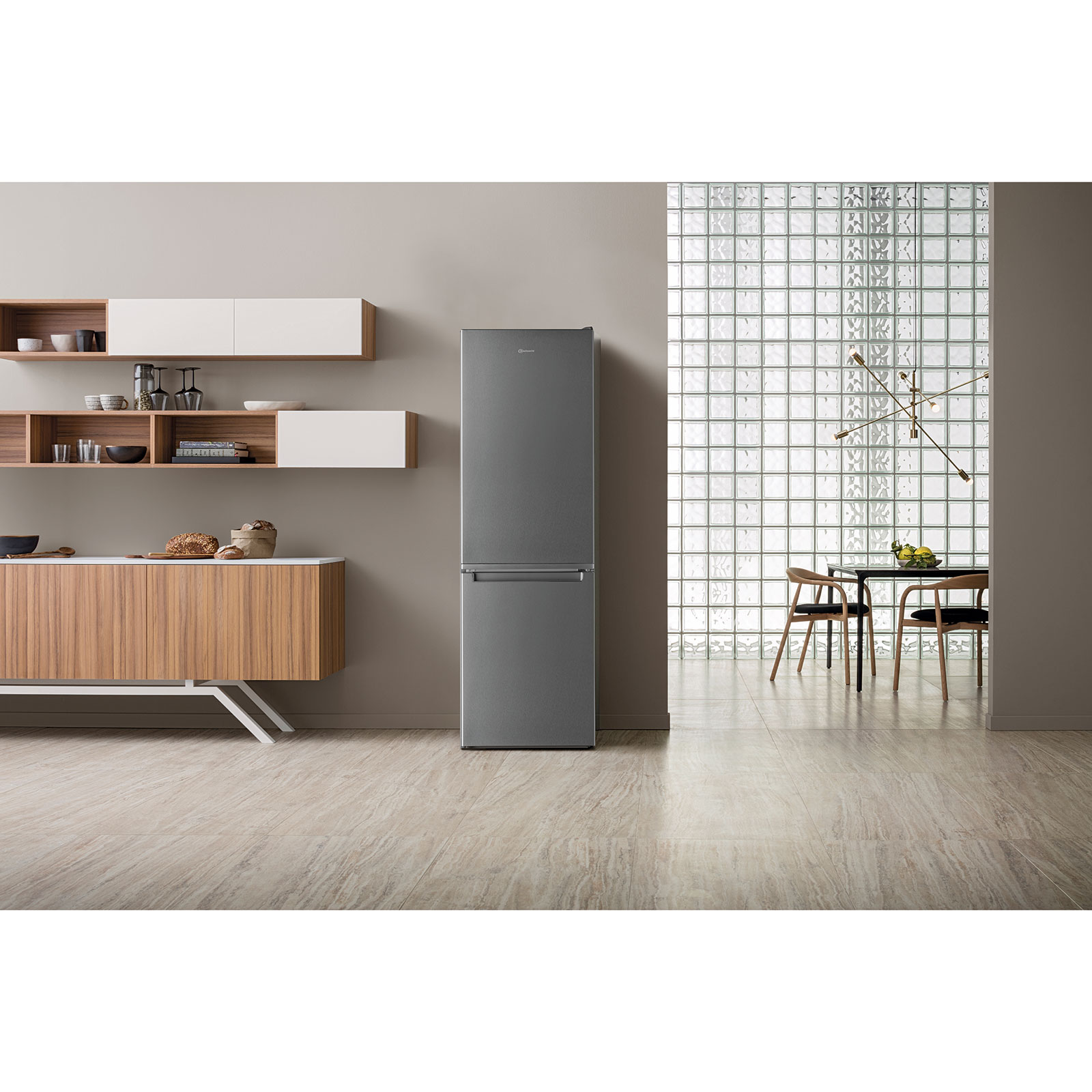 BAUKNECHT Kühl-/Gefrierkombination KG LessFrost 189EIN - silber - E