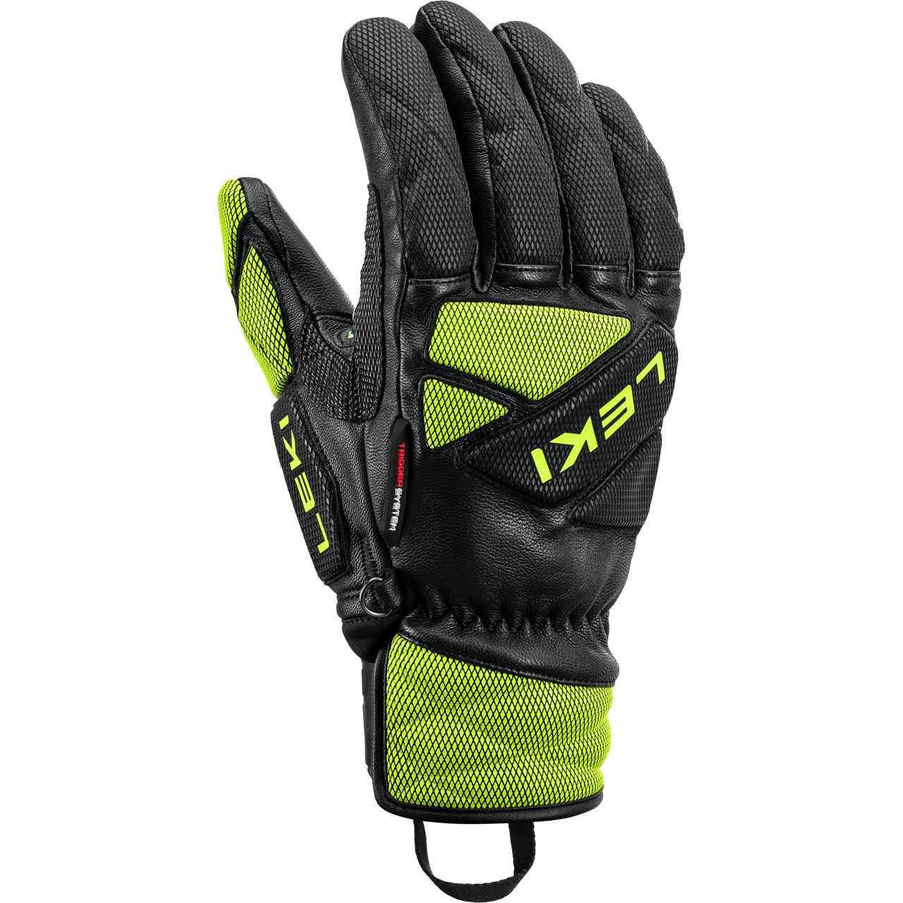 Leki Herren Handschuh WCR VENOM DOWNHILL 3D black/ice lemon | Leki | L | Brands | XSPO-Fashion