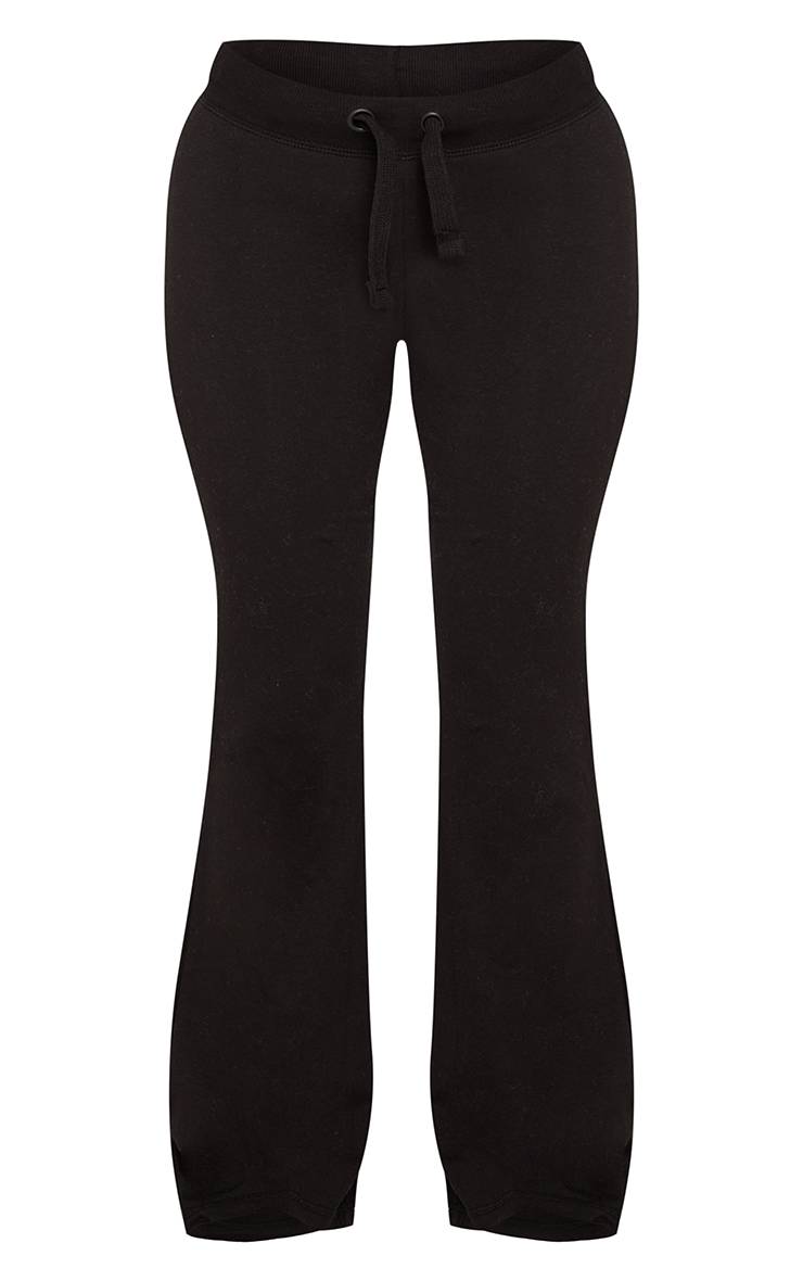 Noir Pantalon Évasé Skinny Taille Basse Petite