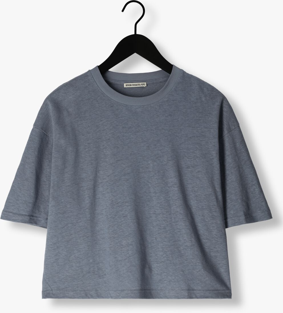 DRYKORN blauwe drykorn t-shirt lilani