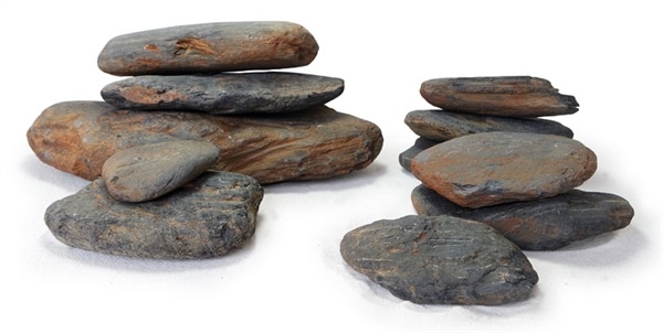 HS Aqua Dark Pebble Rock S 0,5-2kg | Aquariumdecoratie
