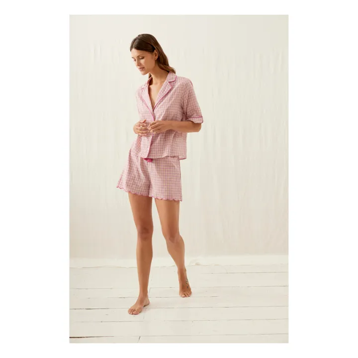 Louise Misha Pyjama Louizala Coton Bio - Collection Femme | Rose