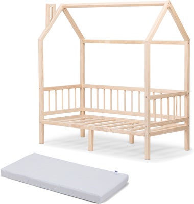 Minitude Nordic Husseng NOAH, Tre med BabyMatex Softi Plus Madrass 70x160 cm