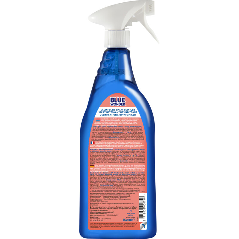 Blue Wonder Desinfectie reiniger spray