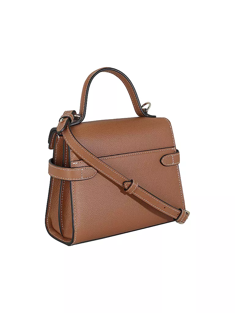 LE TANNEUR Ledertasche - Henkeltasche EMILIE FLAP Small camel