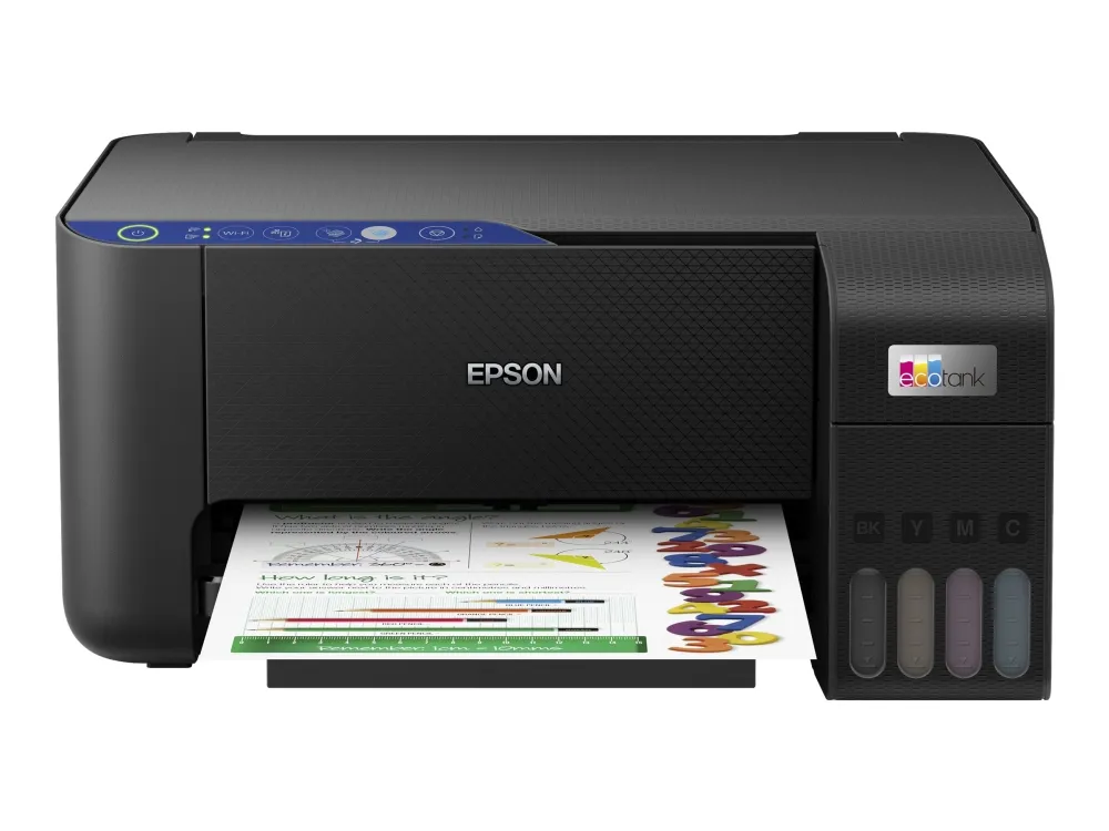 [OUTLET] - Epson L3251 - Multifunktionsprinter - farve - blækprinter - kan genopfyldes - A4 (210 x 297 mm) (original) - A4/Legal (medie) - op til 10 spm (udskriver) - 100 ark - Wi-Fi, USB - sort