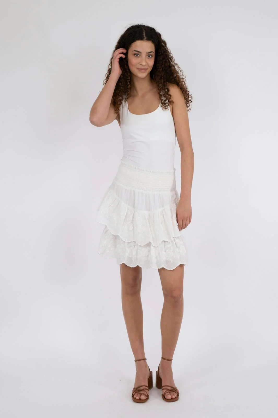 Neo Noir Line Emb Skirt