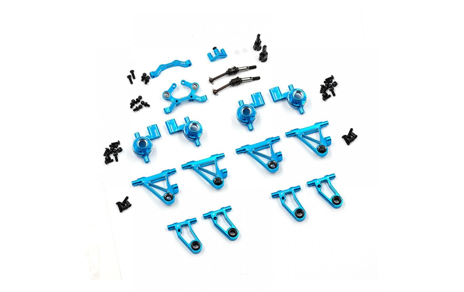Aluminium Upgrade-Set MB-01<br>Aluminum Essential Conversion Kit für Tamiya MB-01 Chassis
