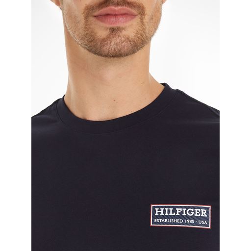Tommy Hilfiger Printed Badge T-shirt, Desert Sky, L