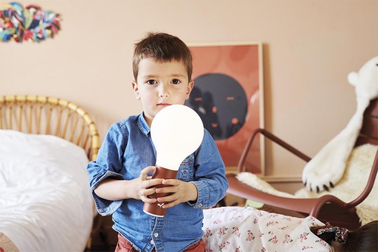 Fermob Aplo H24 tafellamp LED oplaadbaar Red Ochre