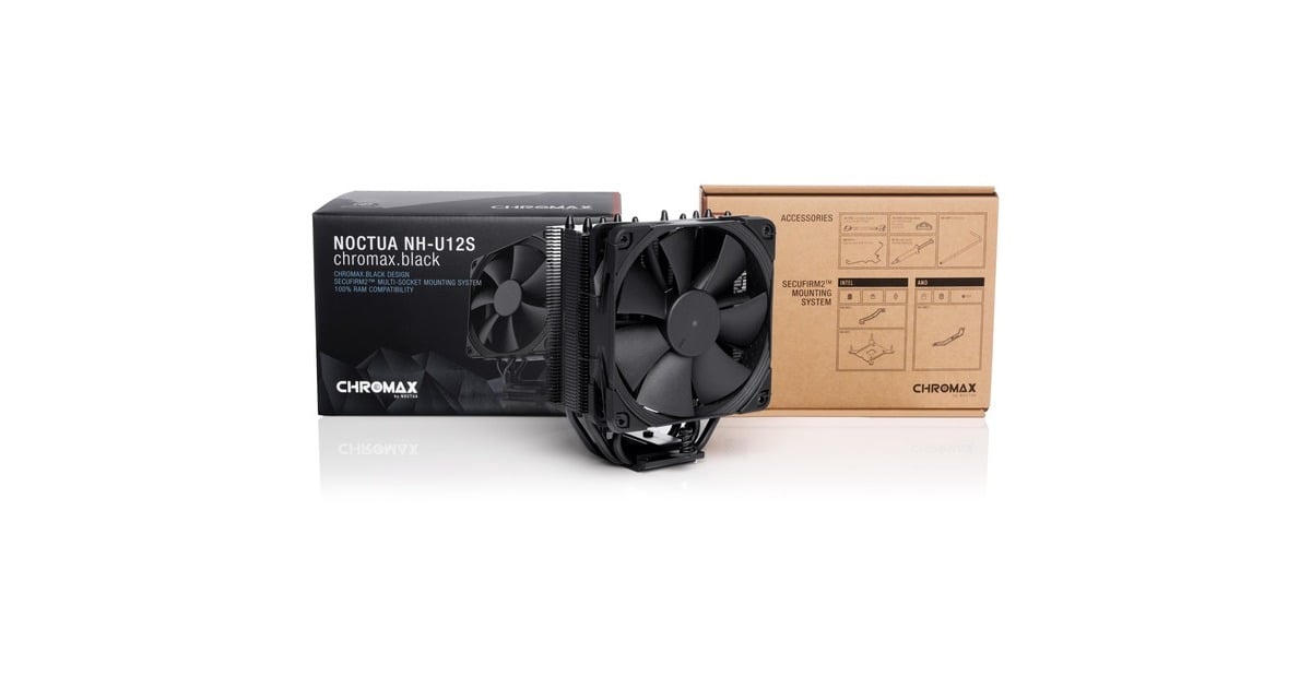 NoctuaNH-U12S chromax.black CPU-koeler  (Zwart)