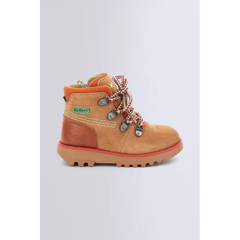 KICKNATURE CAMEL BEIGE BOTTILLONS Cuir Garçon