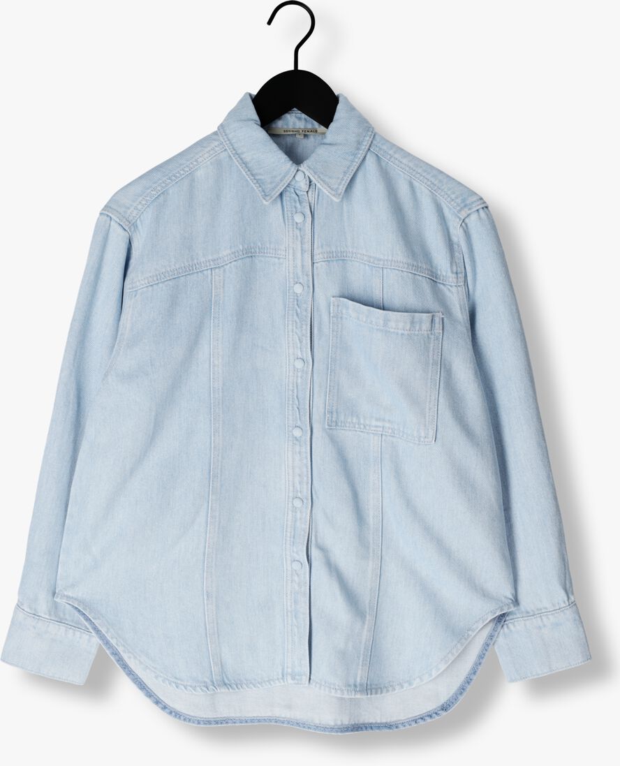 lichtblauwe second female blouses irvin denim shirt