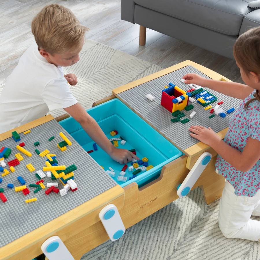 KidKraft® Spieltisch Building Bricks Play N Store