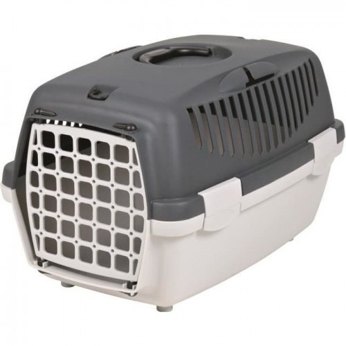 Transportadora para animais de estimação Trixie Capri com alça, cinza