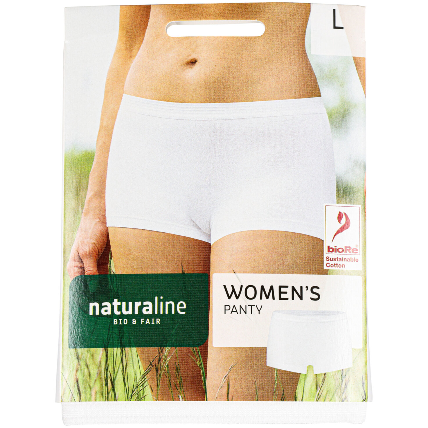 Naturaline TextilDamen Panty weiss L