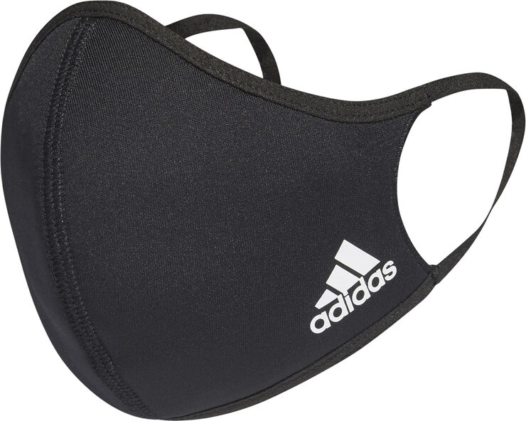 adidas 3-Pack stofmasker, M/L Sort