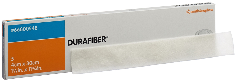 DURAFIBER Wundauflage 4x30cm steril 5 Stk