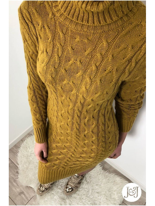 Robe pull moutarde Helsinki