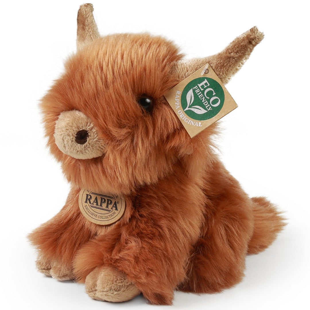 Rappa knuffelkoe schotse hooglander - 20 cm