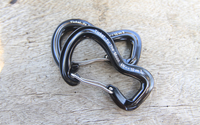 Ticket to the Moon Aluminium 10kN Aluminium Karabiner 2 Stück