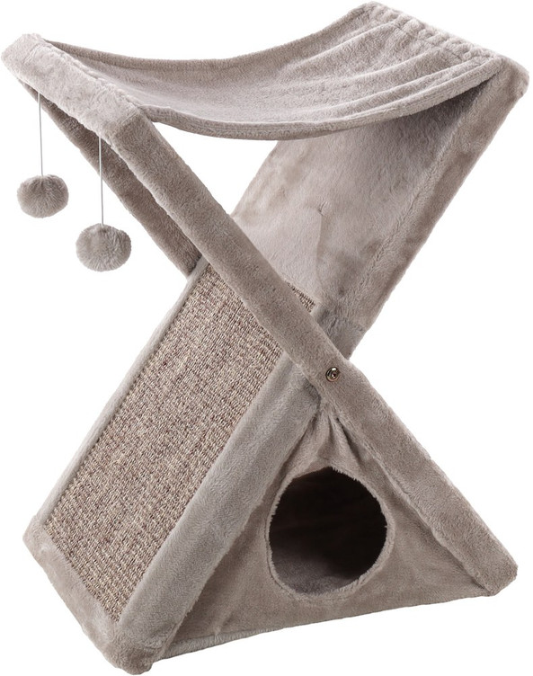 Flamingo f-560959 - Arbre à Chat Confort et Jeu Greta Gris