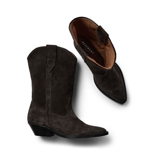 Pavement Nikki Suede Støvler, Brown Suede, 37
