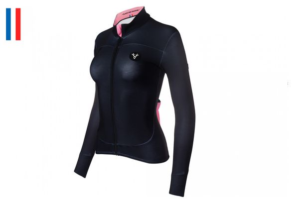 Maillot Manches Longues LeBram Croix Fry Noir / Rose Femme