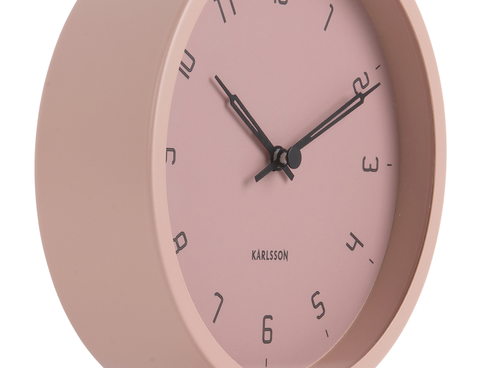 Table clock Stark iron matt faded pink