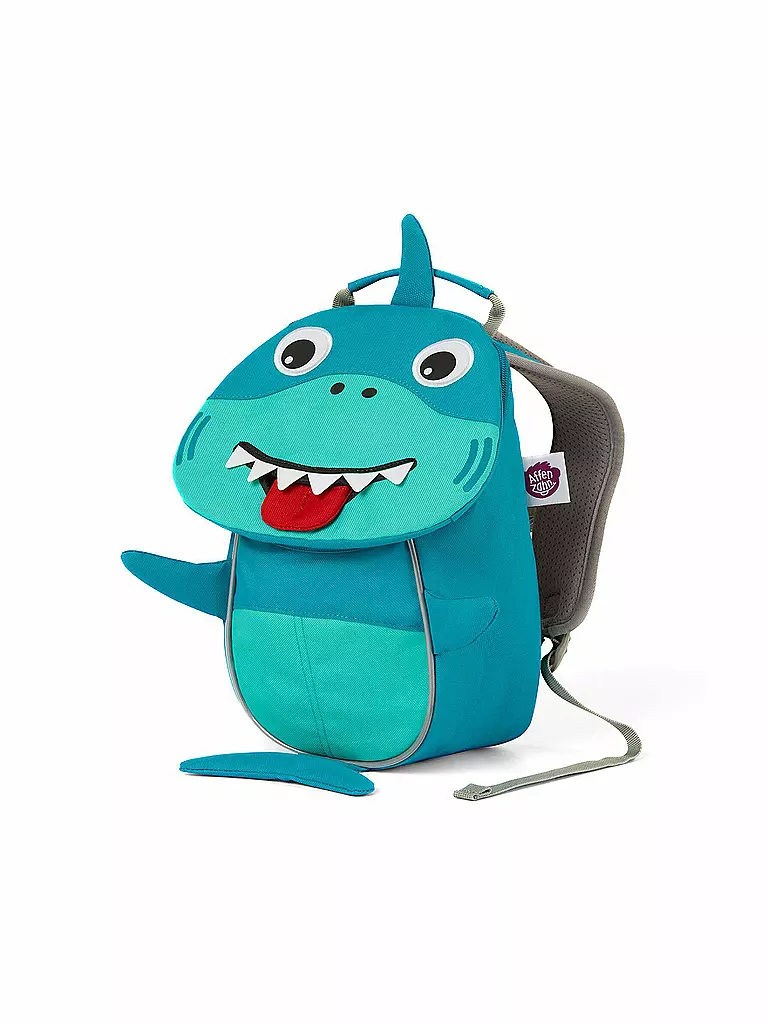 AFFENZAHN Kinder Rucksack Kleine Freunde - Hai türkis