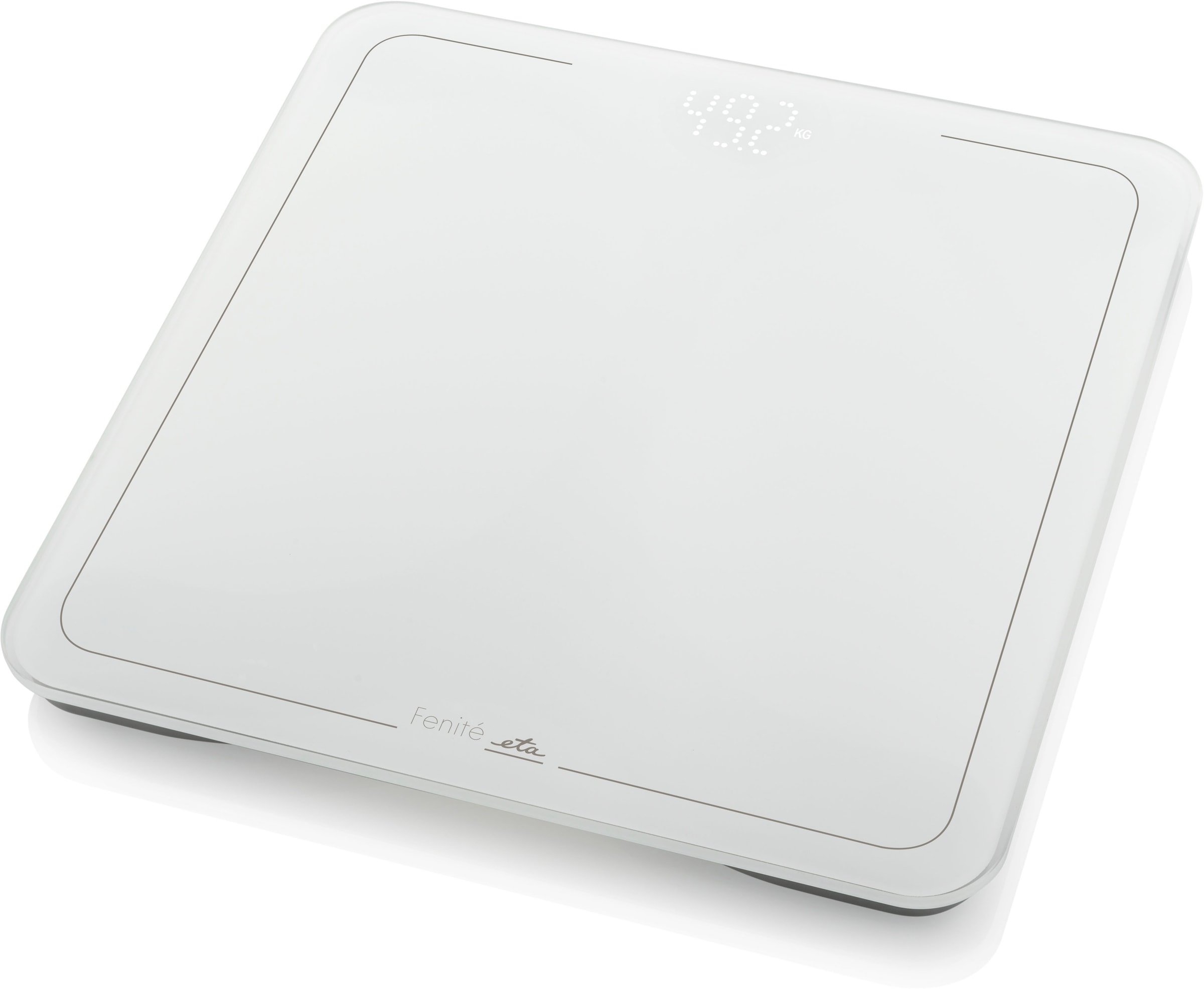 eta Personenwaage »FENITÉ« Kapazität bis 180 kg, Standfläche aus Glas, LED-Display
