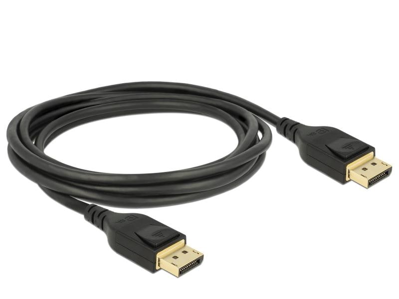 Delock Kabel DisplayPort – DisplayPort, 2 m DPv1.4, 8K/60Hz Delock DisplayPort Kabel 8K 60 Hz 2 m DP 8K zertifiziert