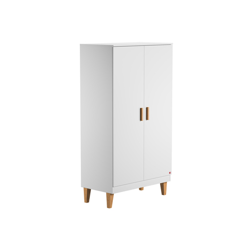 Chambre TRIO lit 60x120 commode armoire LOUNGE Blanc - VOX