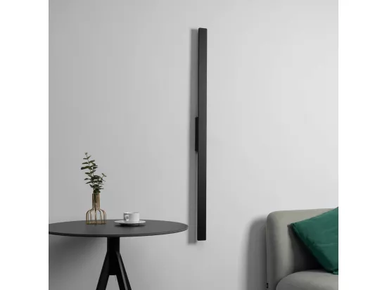 Applique ultra design minimaliste noire LED extérieur - Sambai