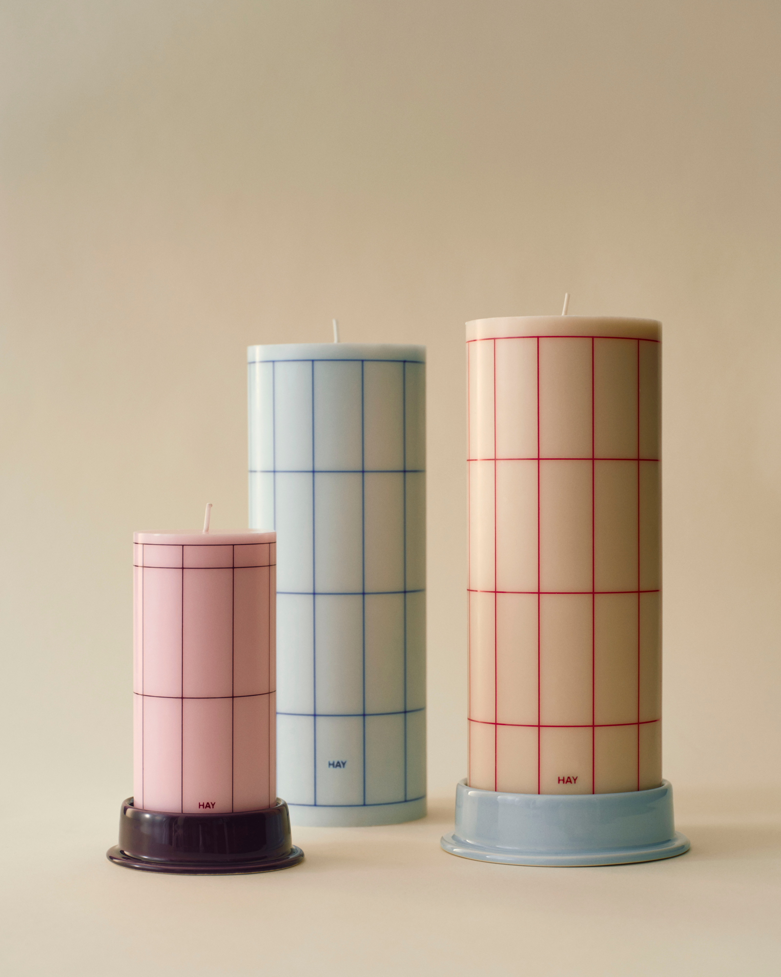 Kandelaar Column Large pale blue