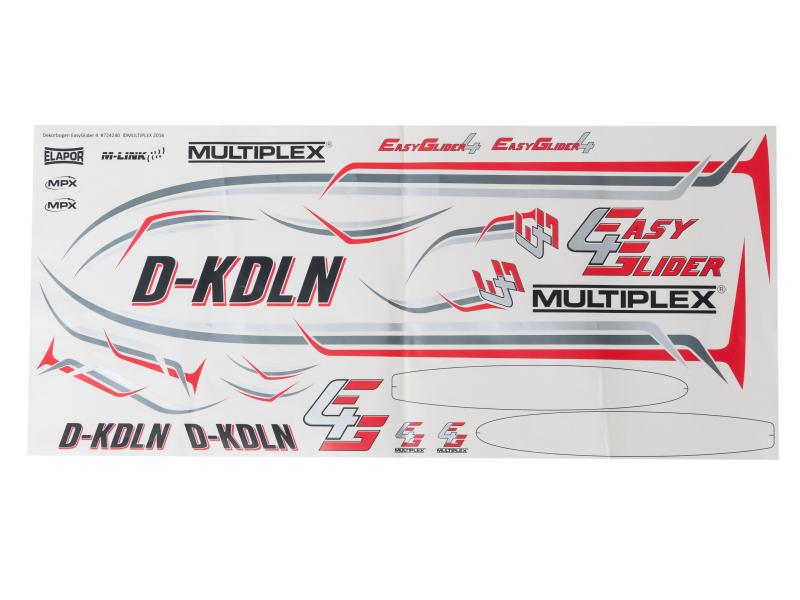 Multiplex Dekorbogen EasyGlider 4 Dekorbogen