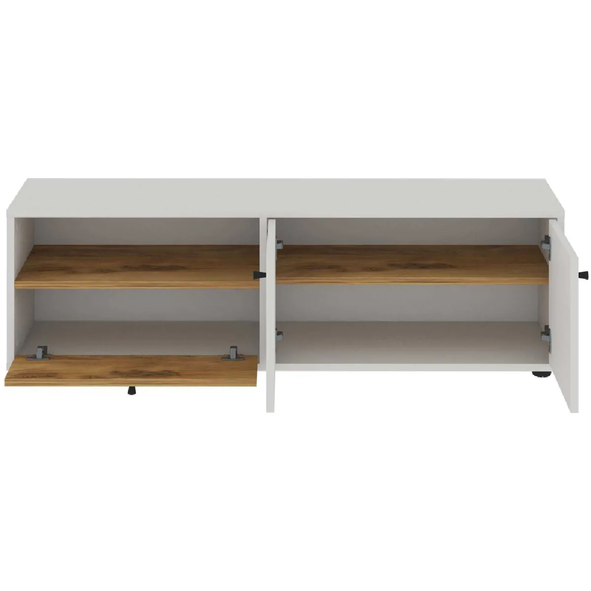 Hanah Home Meuble TV 3 Portes Pao Chêne