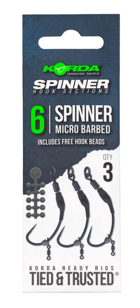 Hameçons Korda Spinner Hook Sections Unhooked