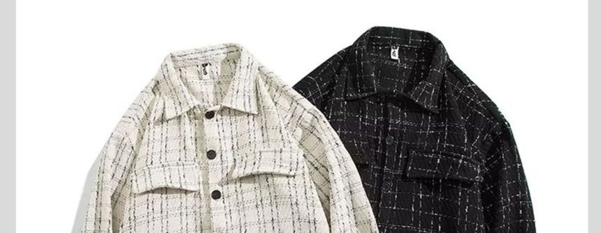 Dukakis - Tweed jasje met kraag en knoopjes