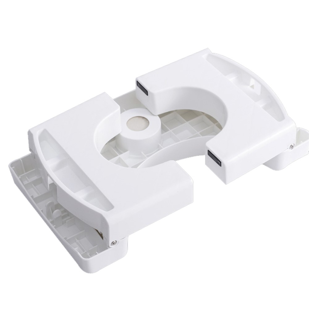 (40x18cm) Toiletten Hocker Schemel WC Trittbrett - Weiss