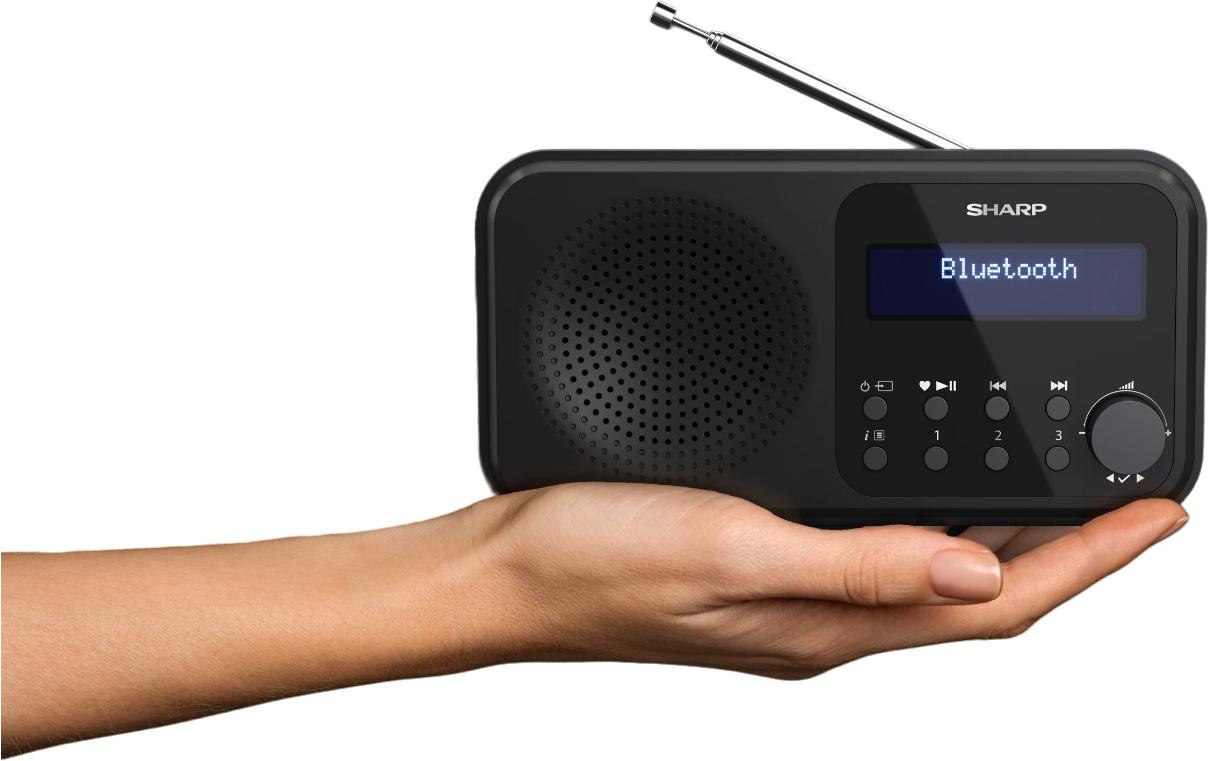 DAB+ Radio DR-P420 – SchwarzTragbares Digitalradio mit Bluetooth