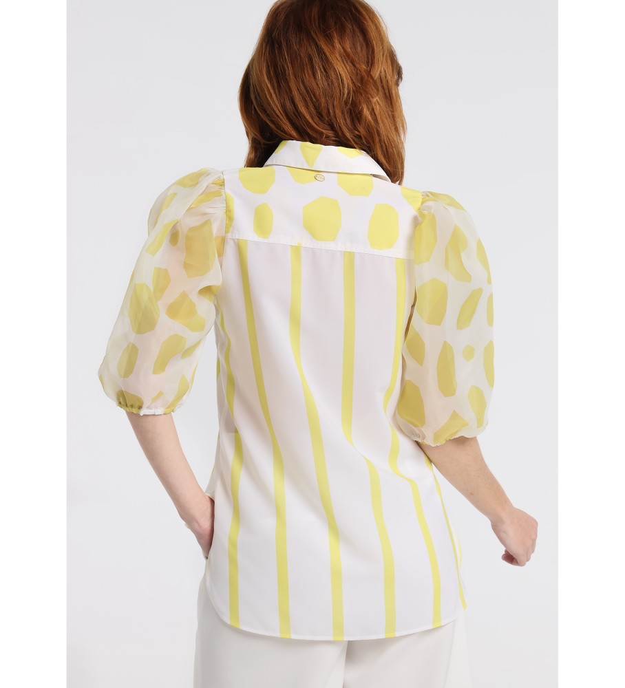 Victorio & Lucchino, Blusa V&L Cristal, branca e amarela