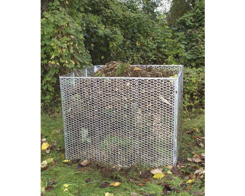 Metalen compostbak 100 x 100 x 80 cm, thermisch verzinkt